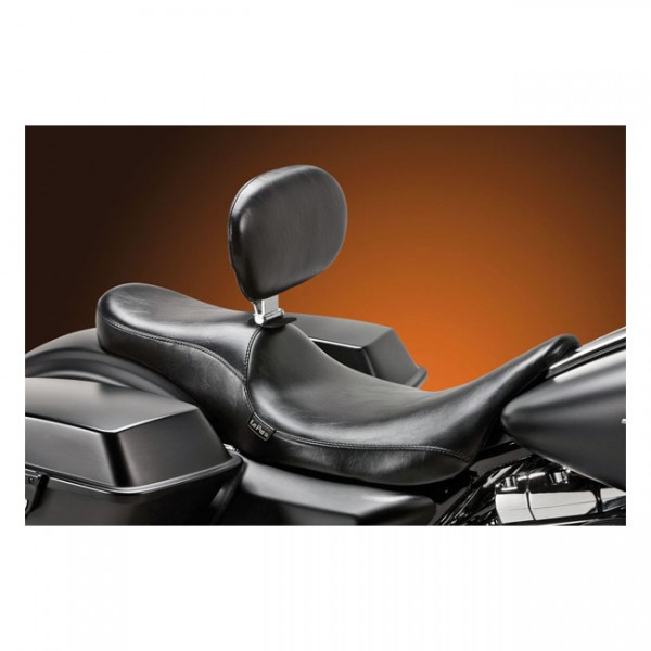 LEPERA Seat LePera, Silhouette 2-up seat. With rider backrest - 08-20 Touring
