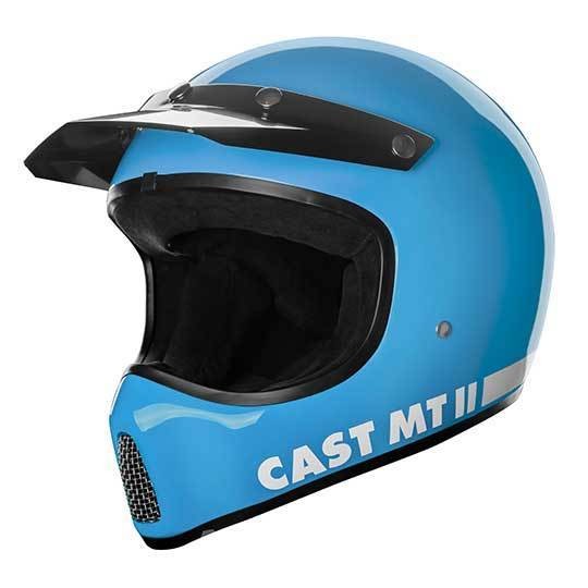 CAST MT 2 Light Blue Motorcycle Helmet with ECE