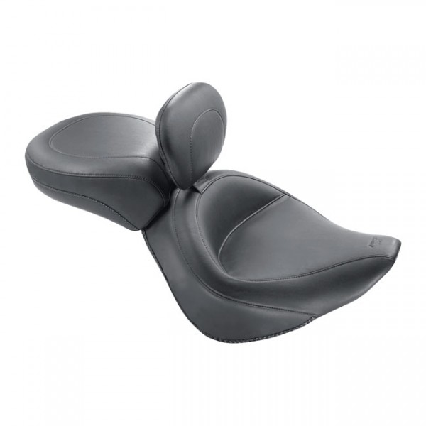 MUSTANG Seat Mustang, Wide Touring passenger seat. Recessed - 06-10 FXST with 200mm tire; 07-17 FLSTF Fatboy; 08-11 FLSTSB Cross Bones (NU)