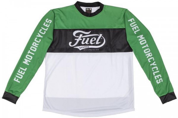 FUEL Moto Jersey Turn-Left green, black and white