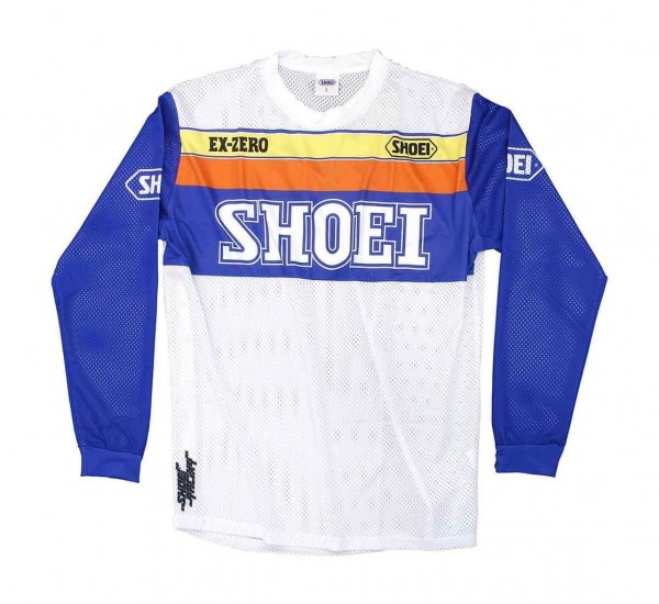 SHOEI Moto Jersey Equation white and blue