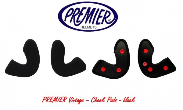 PREMIER Vintage Cheek pads - black