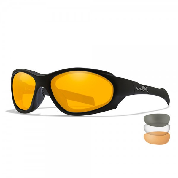 Wiley X Sunglasses XL-1 AD Grey, Clear & Orange 