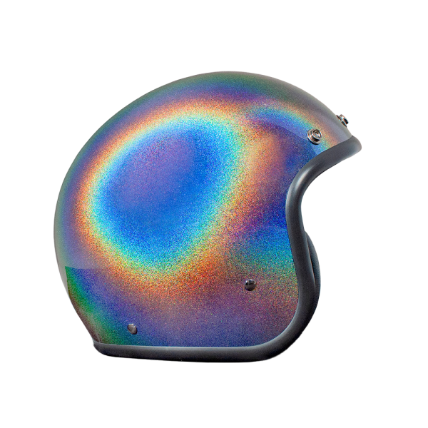 DMD Retro open face helmet Rainbow ECE.06