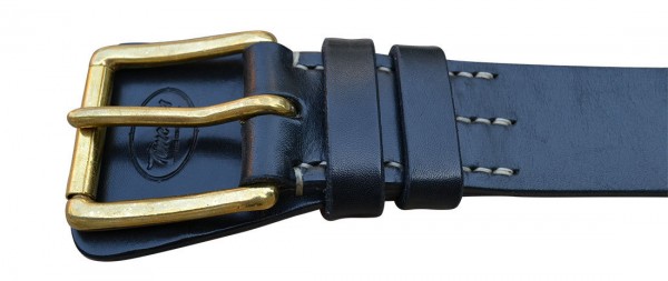 Timeless Leather Military Belt black