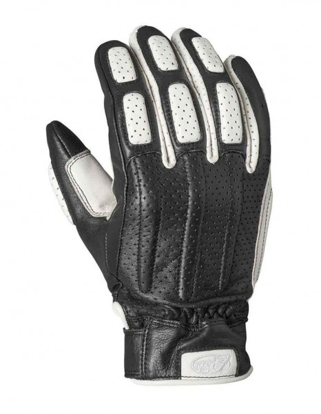 ROLAND SANDS Gloves Rourke - black &amp; white