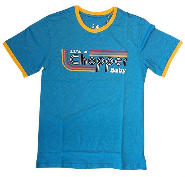 13 1/2 MAGAZINE T-Shirt It's A Chopper Baby blue