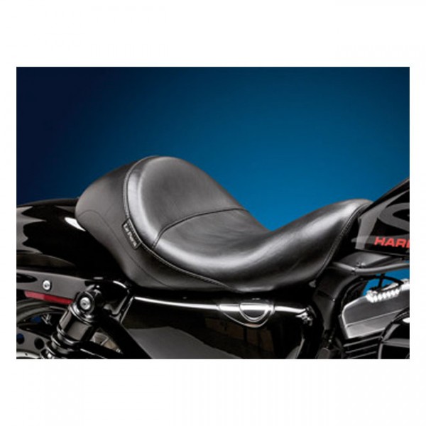 LEPERA Seat LePera, Aviator solo seat. Black, smooth - 04-20 XL (excl. 07-09 XL) with 3.3 gallon fuel tank