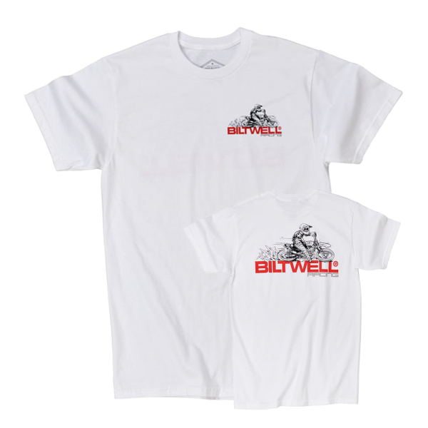 BILTWELL T-Shirt Spare Parts Tee in white