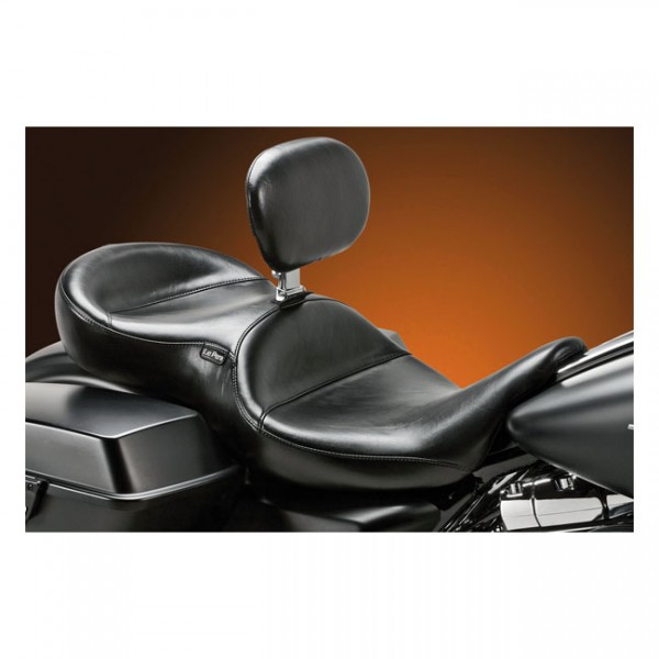 LEPERA Seat LePera, Continental 2-up seat. With rider backrest - 08-20 Touring
