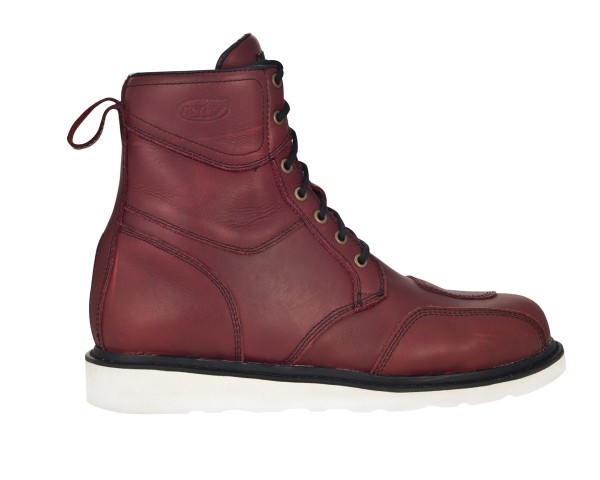 ROLAND SANDS Motorcycle Boots Mojave - waterproof oxblood