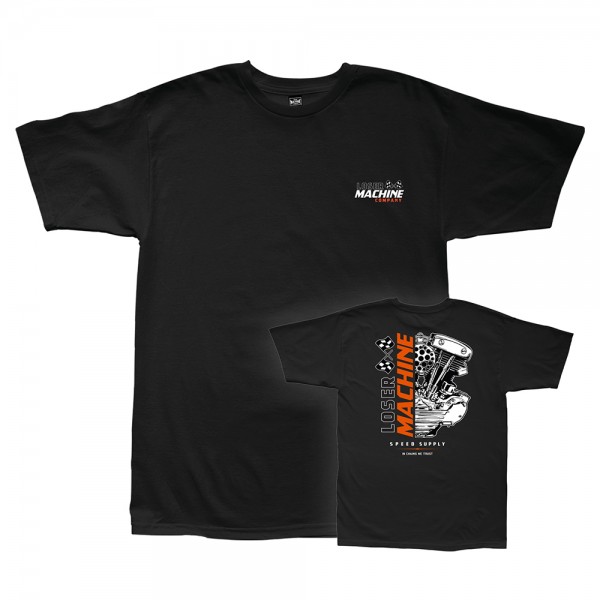 LOSER MACHINE COMPANY T-Shirt Shovel Overdrive Black