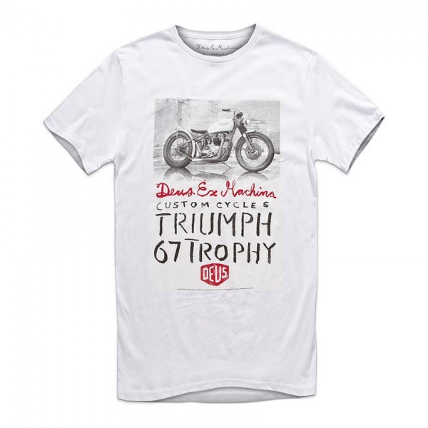 DEUS EX MACHINA T-Shirt - &quot;Triumph Trophy&quot; - white