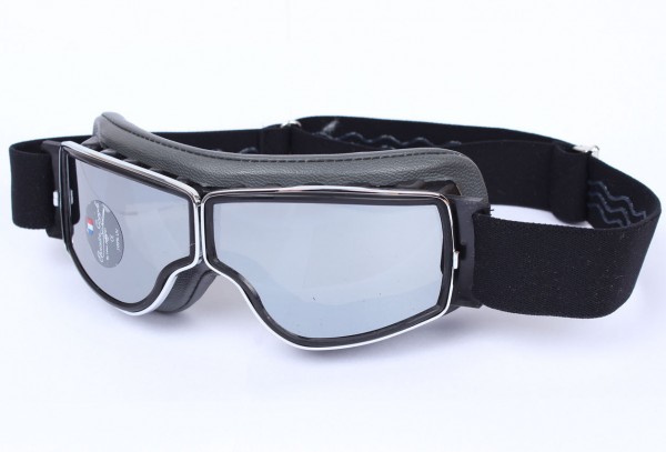 AVIATOR Goggles T2 grey chrome silver mirror