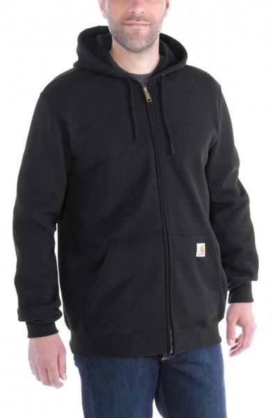 CARHARTT Midweight Hooded Zip-Front Sweatshirt black