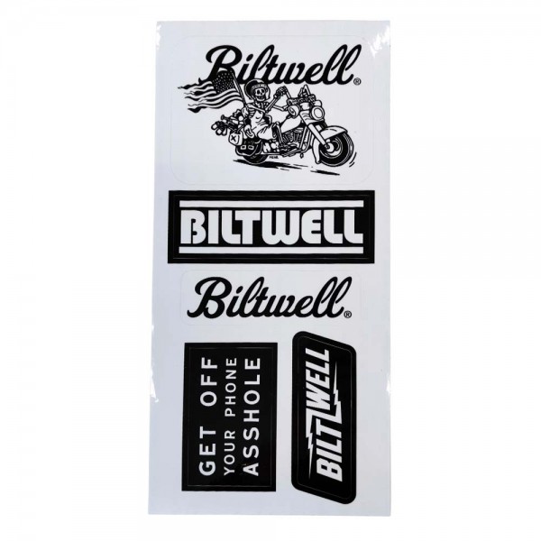 BILTWELL Sticker Sheet B with 5 pieces