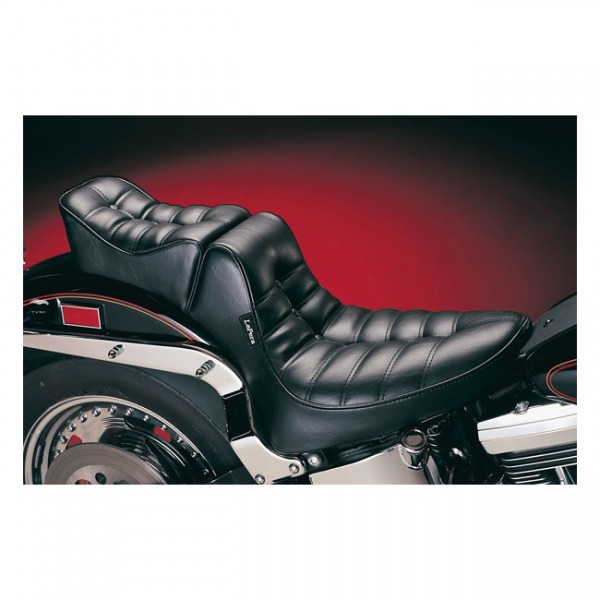 LEPERA Seat LePera, Regal 2-up seat. Pleated - 84-99 Softail with up to 150mm rear tire (NU)