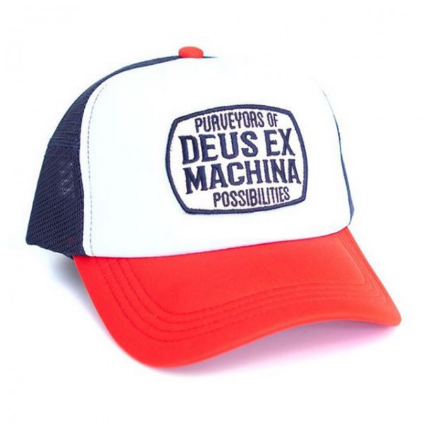 DEUS EX MACHINA Hat Waxxy Trucker navy red