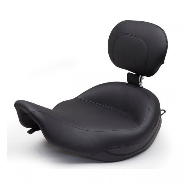 MUSTANG Seat Mustang, Super Touring solo seat, With rider backrest - 97-07 FLHR; 06-07 FLHX (NU)
