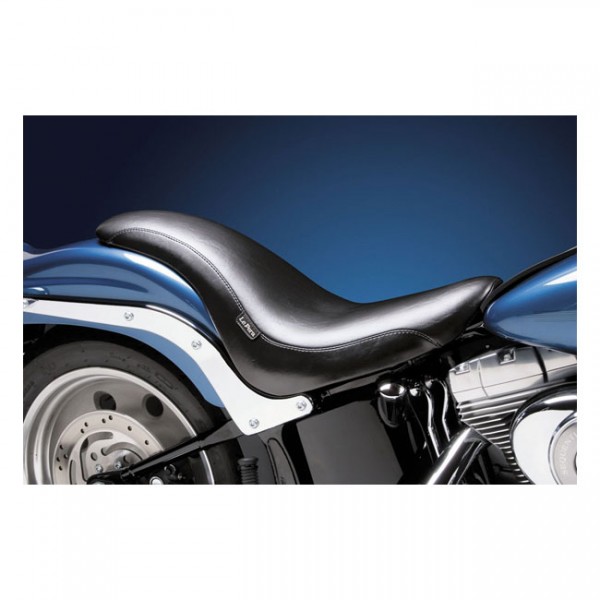 LEPERA Seat LePera, King Cobra 2-up seat. Smooth - 06-17 Softail with 200mm rear tire (fender mounted) (NU)