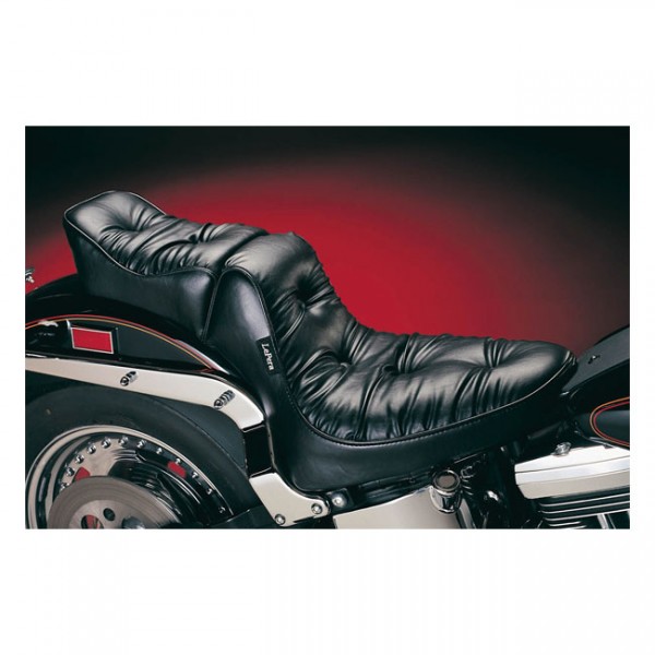LEPERA Seat LePera, Regal Plush 2-up seat. Gel - 84-99 Softail with up to 150mm rear tire (NU)