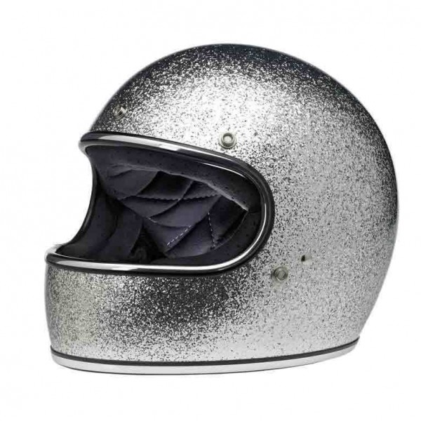 BILTWELL Gringo Brite Silver Helmet