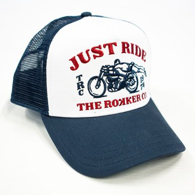 ROKKER Hat Just Ride Trukker - white &amp; blue