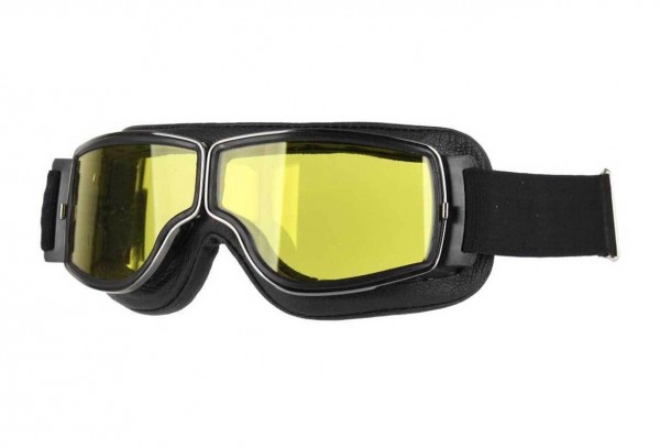 AVIATOR T2 black gunmetal yellow motorcycle goggles