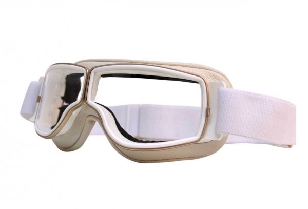 AVIATOR Goggles T2 white gold clear