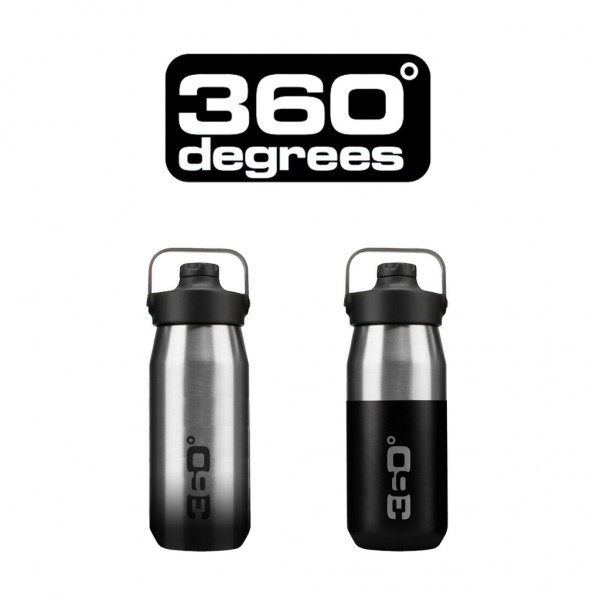 360 DEGREES Bottle Wide Mouth Insulated with Sipper Cap - 750ml