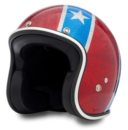 SEVENTIES Superflakes Rebel Flag Motorcycle Helmet