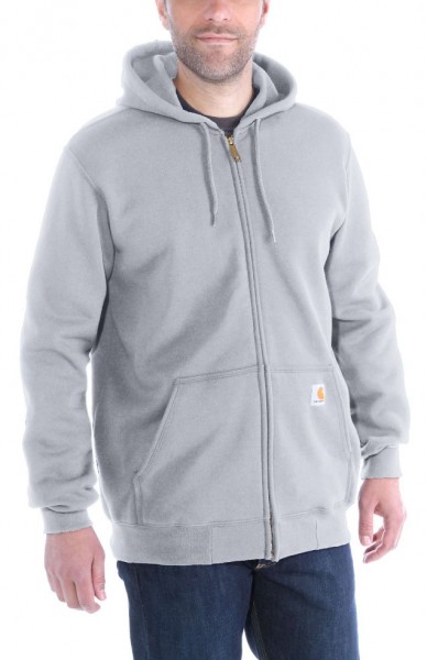 CARHARTT Hoodie Midweight Hooded Zip-Front Sweatshirt heather grey