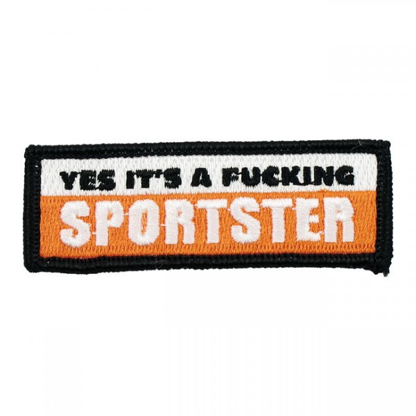 LOWBROW CUSTOMS Patch - Yes It&#039;s A Fucking Sportster&quot;