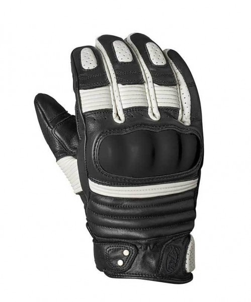 ROLAND SANDS Gloves Berlin - black &amp; white