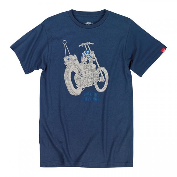 BILTWELL T-Shirt Live Better - blue
