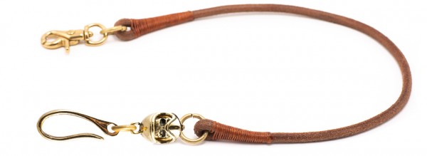 SEVENTIES Lanyard with Keychain MX Full Face - brown