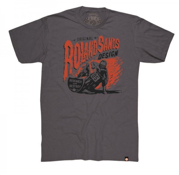 ROLEND SANDS T-Shirt R &amp; D - charcoal