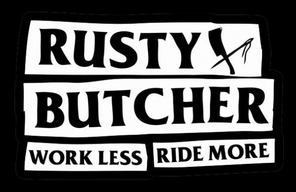 RUSTY BUTCHER Sticker Motto - 4 pieces