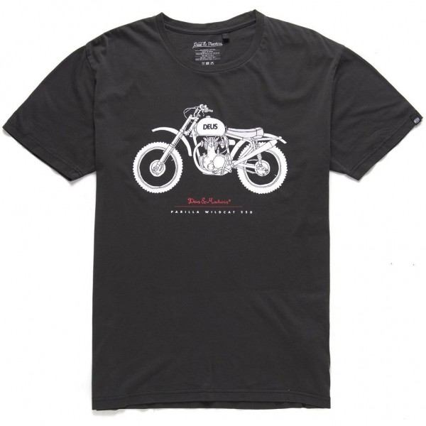 DEUS EX MACHINA T-Shirt - &quot;Wildcat Tee&quot; - washed black