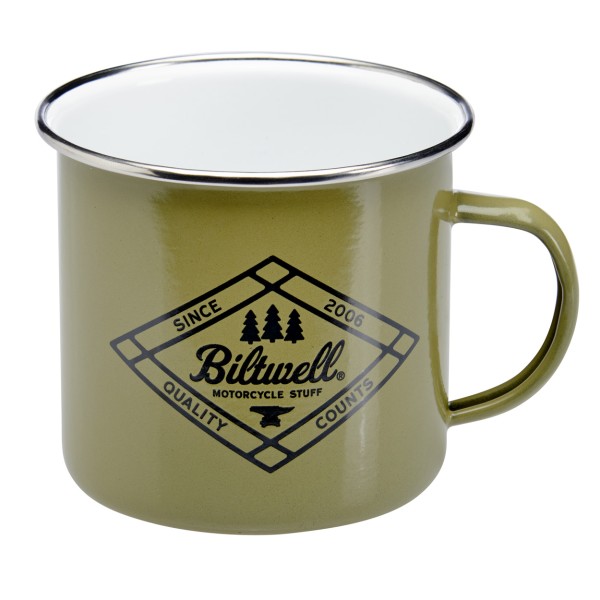 BILTWELL Camp Mug Quality Counts Green