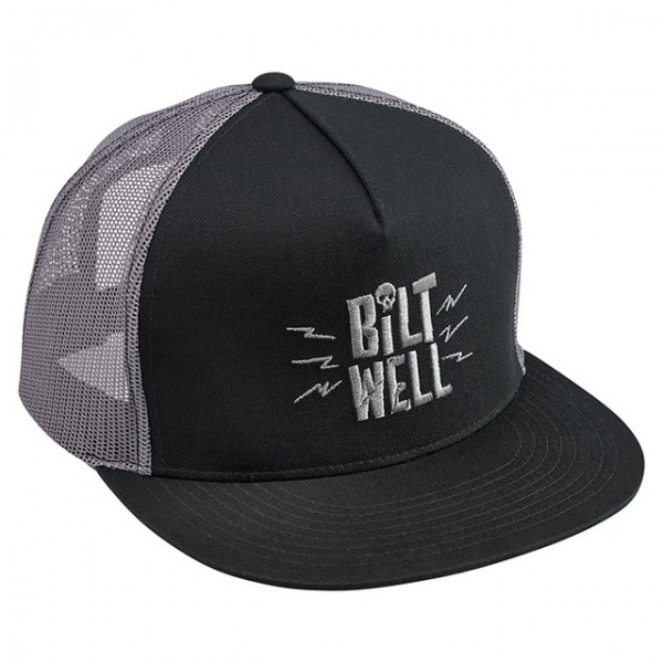 BILTWELL Hat Skully grey and black