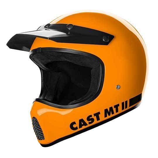 CAST MT 2 Orange Motorcycle Helmet with ECE