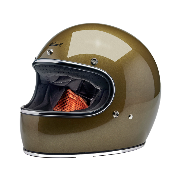 Biltwell Full Face Helmet Gringo Metallic Ugly Gold 