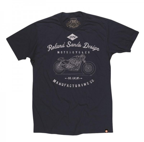 ROLAND SANDS T-Shirt MFG - navy-blue