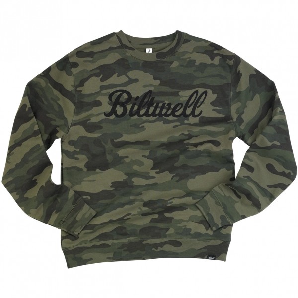 BILTWELL Sweatshirt Script Crew Neck - camouflage