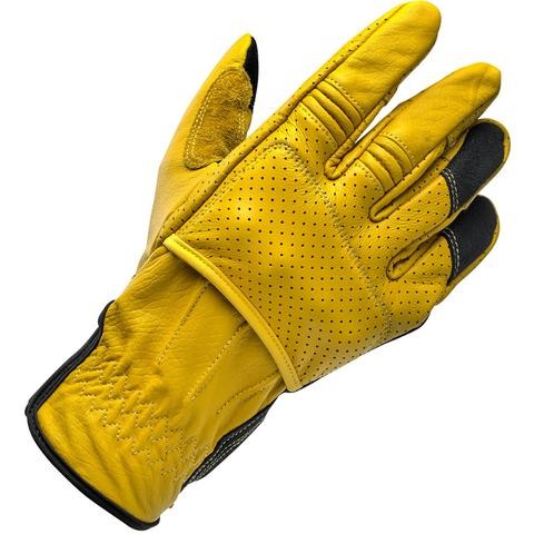 BILTWELL Handschuhe - "Borrego Gold/ Black CE" - gelb & schwarz