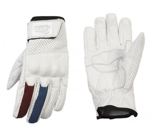 FUEL Gloves Dune - white, blue &amp; red