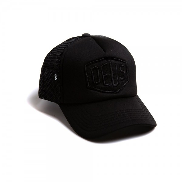 DEUS EX MACHINA hat Fleece Shield Trucker in black