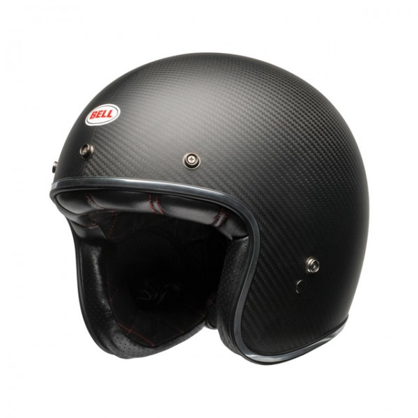 BELL open face helmet Custom 500 Carbon in matt black with ECE