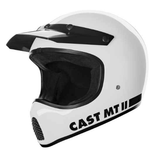 CAST MT II White Retro Cross Helmet